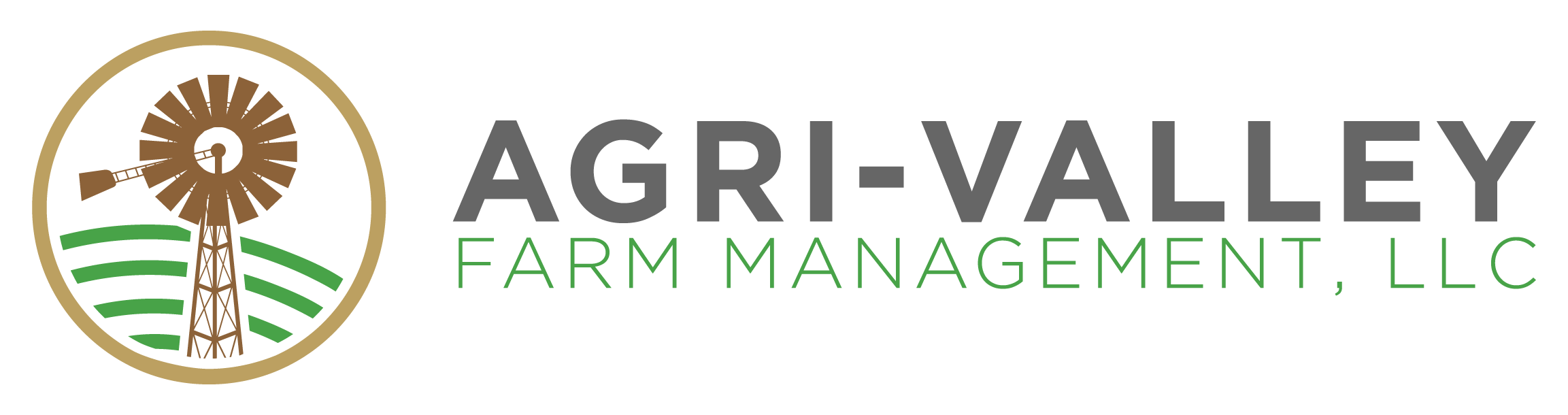 Logo of Agri-Vet Farm Management with green and gray text.